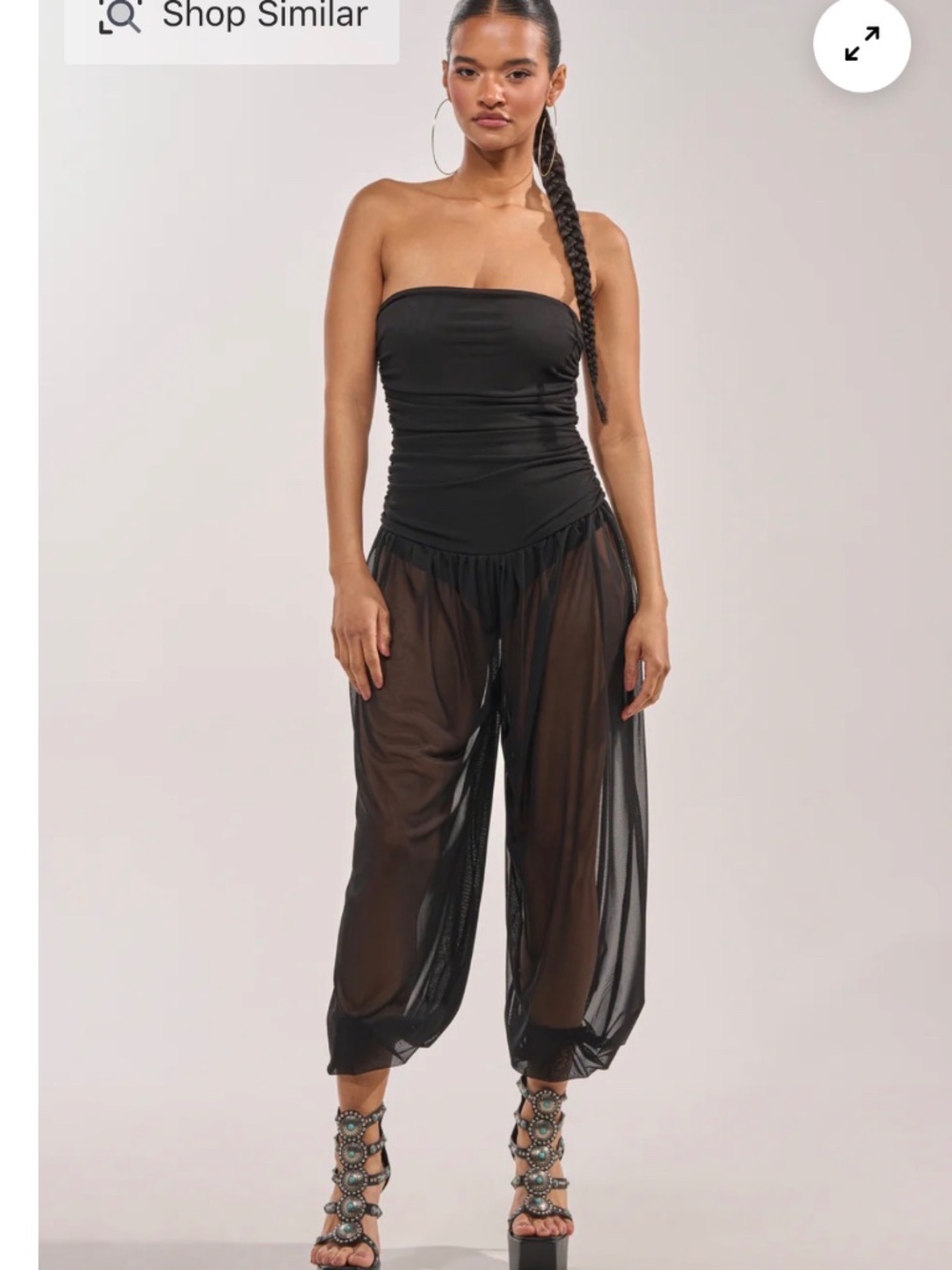 AKIRA NO CHILL MESH JUMPSUIT IN BLACK Size SS